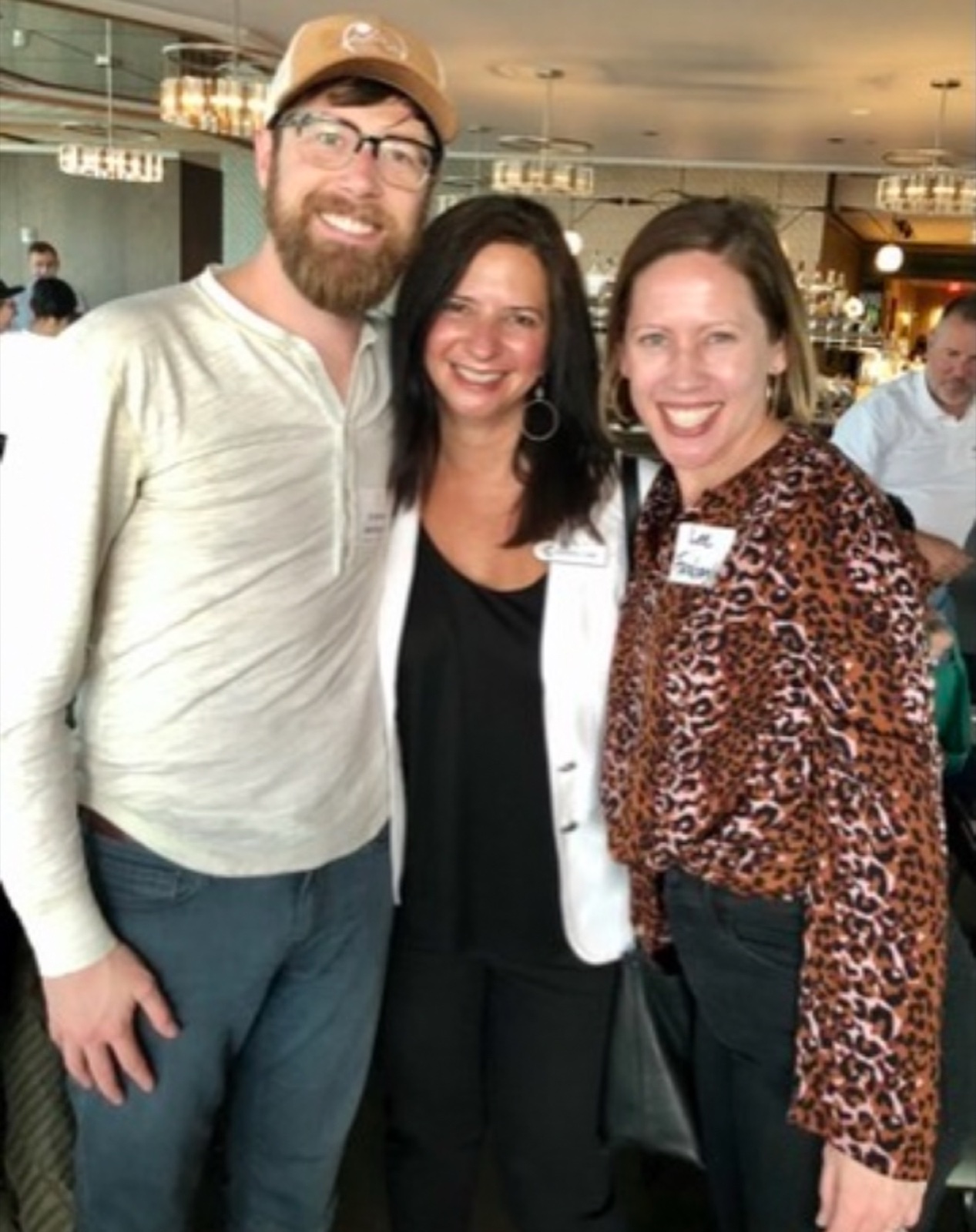 Colton with Sameera Lowe at an EO event, May 2026